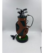 Vintage 17&quot; Golf Bag Telephone Landline Phone Zippered Pouch No Cord Unt... - $558.92 MXN
