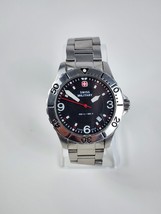Wenger Swiss Military 5217x Mens Black Dial Quartz Watch Stainless Needs... - $59.39