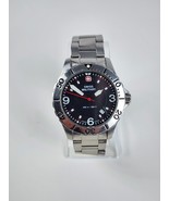 Wenger Swiss Military 5217x Mens Black Dial Quartz Watch Stainless Needs... - £47.06 GBP