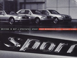 1996/1997 Mercedes-Benz SPORT LINE brochure catalog US C 280 E 420 SL 500 600 - £7.84 GBP