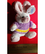 Toy Holiday Wishpets Plush Easter Purple Sweater Bunny Rabbit Stuffed An... - $9.49