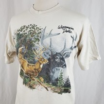 Wisconsin Dells Deer Buck Wildlife T-Shirt Adult Large Cotton Souvenir Tourist - £11.98 GBP
