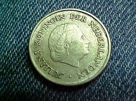 Netherlands Antilles CURACAO 1967  Silver Coin 1/4 Gulden   - £6.28 GBP