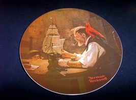 Norman Rockwell Platel The Ship Builder Edwin M Knowles China Co. - £16.75 GBP