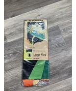 New Creative Welcome Large Flag Frog 28&quot; x 44&quot; Stitched Green, Orange, - £15.53 GBP