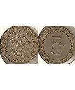 Panama 1966 Five Cents  - £3.57 GBP