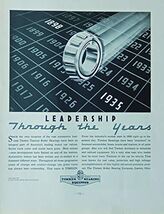 Timken Bearing, scarce 1935 print ad. full B&amp;W Illustration, original 19... - $14.99