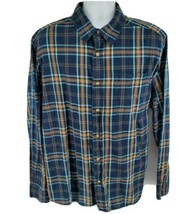 Woolrich Long Sleeve Button-up Plaid Shirt Size XL Men&#39;s Blue - £13.63 GBP
