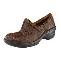 Born Concept Size 8.5 M Brown Clog Shoes Leather Women C13023 - $19.75