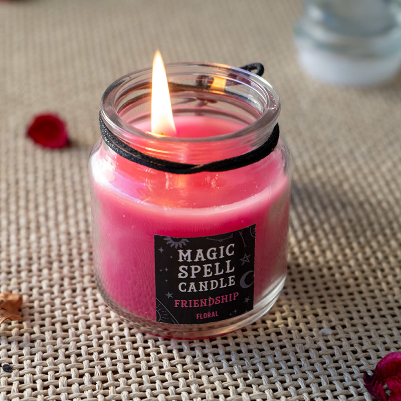 Set of 6 Wicca Halloween Ritual Magic Scented Spell Candle in Glass Jars Item image 6