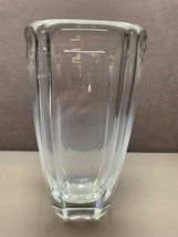 Vintage Heavy Thick Clear Signed PA 2670 Orrefors Crystal Glass Vase 8&quot; ... - £53.67 GBP