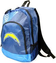 Los Angeles Chargers Striper Style Backpack measures 17 x 13 x 7 inches - $18.76