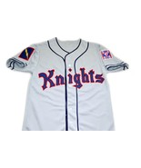 Any Name Number New York Knights Button Down Men Baseball Jersey Grey An... - $54.66 CAD+