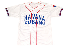 Havana Cubans Retro Button Down New Men Baseball Jersey White Any Size image 4
