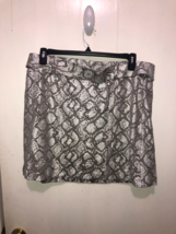 NWT INC International Concepts Womens SZ 16 Platinum Silver Snake Mini S... - $14.84