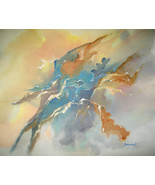 Original 24x36 Abstract Canvas Wall Art 6 -: rdoward fine art - £172.23 GBP