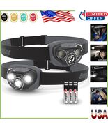 Durable 2-Pack LED Headlamps with Adjustable Modes for Camping and Emerg... - $48.94 CAD