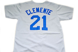 Clemente #21 Santurce Crabbers Puerto Rico New Men Baseball Jersey Grey Any Size image 2