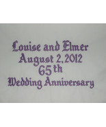 SET OF 2 PERSONALIZED WHITE PILLOWCASE WEDDING ANNIVERSARY DESIGN YOUR O... - £23.91 GBP