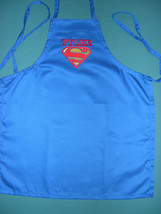 Child Kid Child&#39;s Superman Royal Blue Apron Personalized Size Small 22 X 19 Inch - £15.97 GBP
