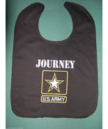 U.S. US ARMY PERSONALIZED BABY BIB BIBS BLACK MILITARY Large + Embroider... - £12.53 GBP