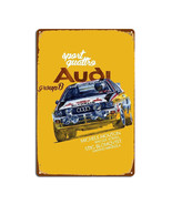 Audi sport quattro rally Group B metal wall poster Vintage decor Tin Sig... - $536.38 MXN+