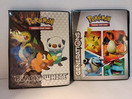 Pokemon TCG 4 Sleeve Trading Card Binder Dual Pack Black and White / Generations - £27.49 GBP