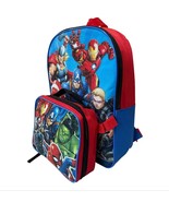 Marvel Avengers 15 Inch Kids Backpack With Removable Lunch Box Set - $24.08 CAD
