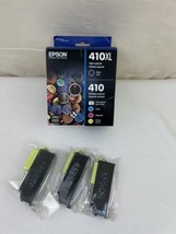 Epson 410XL Black 410 Photo Ink Cartridges Exp 12/24 SEALED + 3 Extra PBK BK M - $69.29