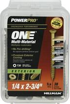 Power Pro Premium One Multi-Material Flat Head Screws, Epoxy Coated Stee... - $34.60 CAD+