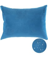 Waterproof Pillow Set of 1 Sea Blue,Home Pillow Removable Cover, (Size:M... - £10.11 GBP