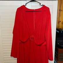 Size large/extra large vintage 1970s polyester jumpsuit with attached cape - $58.80