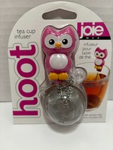 Hoot Owl Tea Cup Infuser Jolie MSC Pink Loose Tea 18/8 Stainless Steel New - £4.31 GBP