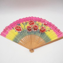 Vintage Ladies Wood &amp; Paper Painted Folding Fan-
show original title

Or... - $29.51