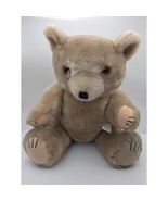 Vintage Plush Teddy Bear Tan Stuffed Animal Soft Toy Acrylic Cotton 12&quot; - $337.22 MXN