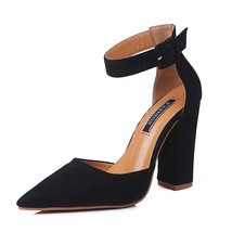 Large size Women Pumps Fashion Women Shoes Party Wedding sexy Square High Heel a - £39.99 GBP