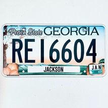 2017 United States Georgia Jackson County Passenger License Plate REI6604 - $225.96 MXN