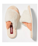 Sorel Go Mail Run Faux Fur Cotton Slippers, Cozy House Shoes , Cream, Si... - $1,473.33 MXN