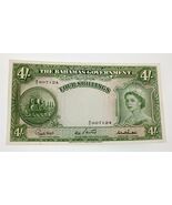 1953 Bahamas 4 Shillings Note in XF Condition P #13 - €223,83 EUR