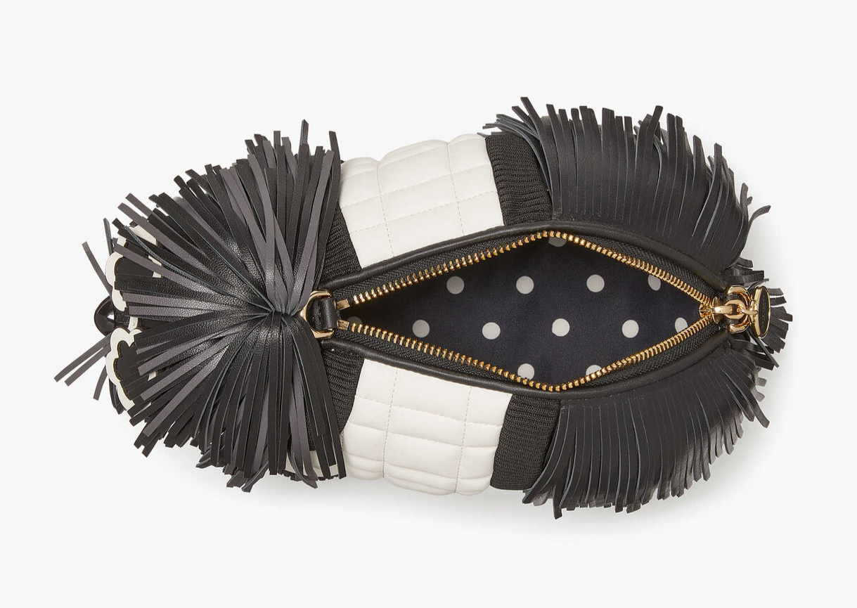 Kate Spade Shaggy Fringed 3d Dog Crossbody Clutch ~NWT~ Item image 3