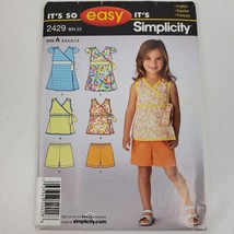 Vintage Simplicity 2429 Sewing Pattern Girls A 3 4 5 6 7 8 Shirt Pants D... - £9.02 GBP