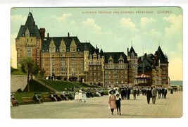 Dufferin Terrace &amp; Chateau Frontenac Postcard Quebec Canada 1910&#39;s - £9.55 GBP