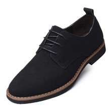 fashion flock men dress shoes flats Oxford  man casual shoes lace up for work ma - £37.11 GBP