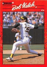 1990 Donruss #332 Bob Welch NM-MT Athletics - $1.67