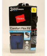 *3-Pack Hanes Men&#39;s Comfort Flex Fit Long Leg Tagless Boxer Briefs- Size... - $24.84 CAD