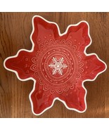 Hallmark Snowflake Candy / Nut Dish 10.25” - $224.65 MXN