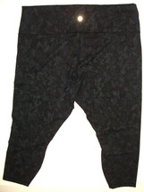 New NWT Lululemon Leggings 18 HR 25 Wunder Train Hideaway Camo Deep Coal Black  - £101.29 GBP