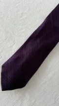 MISSONI Silk Men’s Tie Deep Purple And Black Chevron Necktie  - $19.77