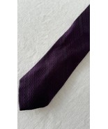 MISSONI Silk Men’s Tie Deep Purple And Black Chevron Necktie  - £16.26 GBP