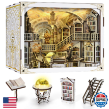CCCDF DIY Book Nook Kit 3D Wooden Puzzle, Miniature Dollhouse Booknook Kit - $86.98